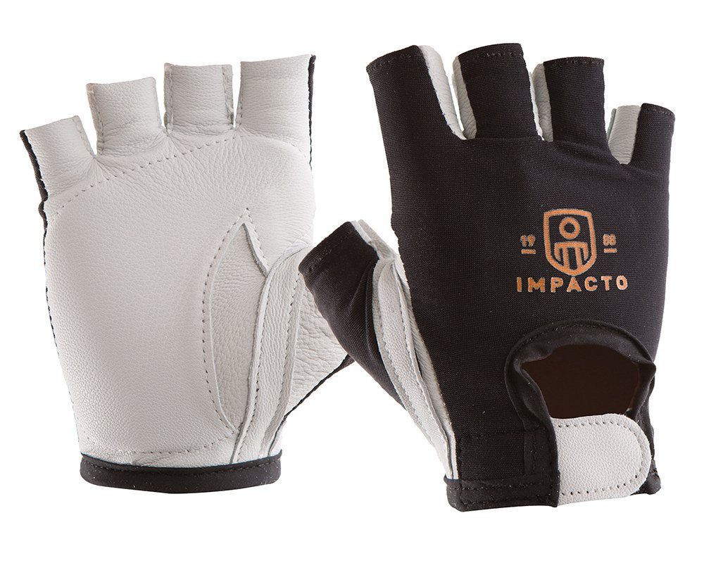 Impacto® Pearl Leather Series Half Finger - Size S