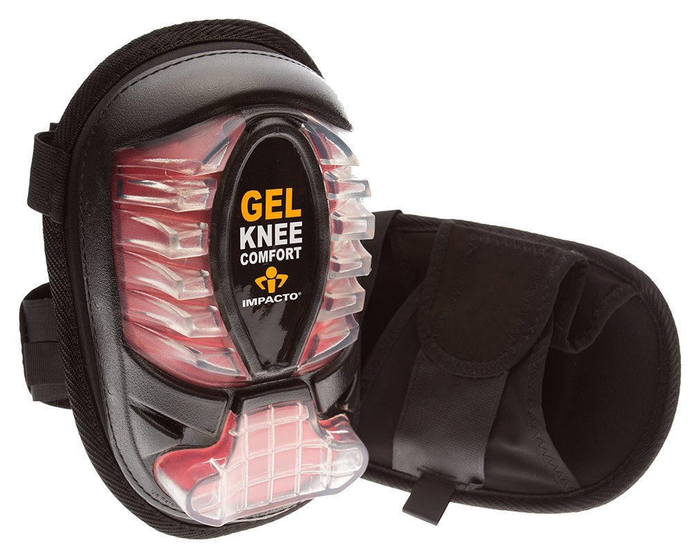 ImpactoВ® 865-00, capuchon en caoutchouc thermoplastique copolymГЁre/nylon balistique, coussin en gel en forme de beignet, fermeture auto-agrippante, sangle infГ©rieure en maille/Г©lastique supГ©rieure, 2 sangles, noir/rouge