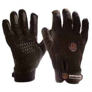 Orange/Black Impacto Protective Products Inc. Impacto BGHIVIS30 Anti-Vibration High Visibility Mechanics Air Glove